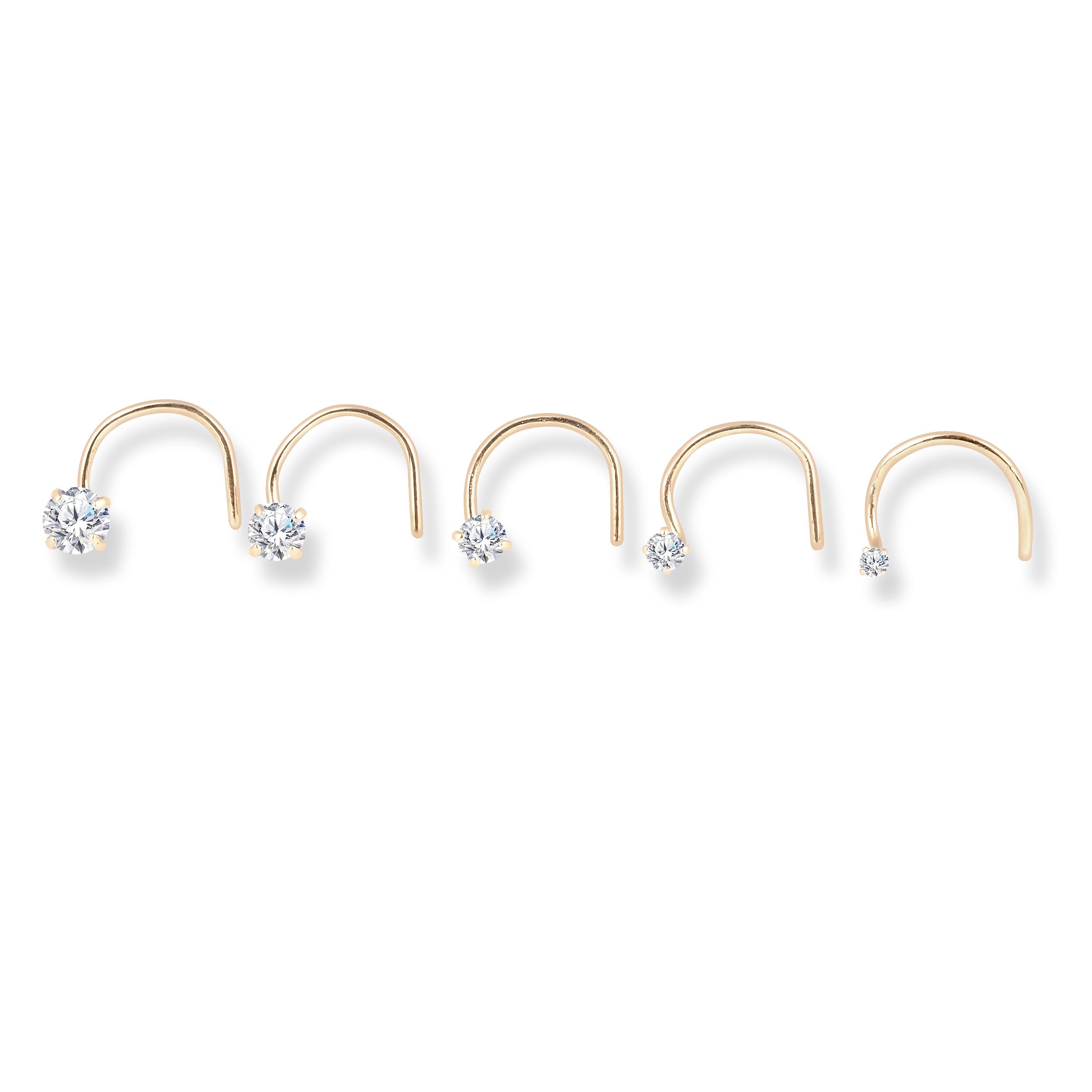 Half hoop nose ring with arrows horseshoe with spikes F136 titanium 16 –  Ashley Piercing Jewelry
